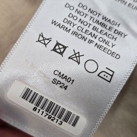 Quince Womens XL European Linen Structured Blazer Sand Jacket Clean Girl NWOT - Picture 11 of 13